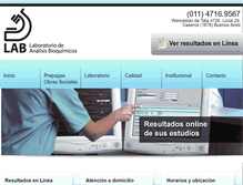 Tablet Screenshot of laboratoriolab.com.ar